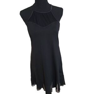 Sofibella Womens Tennis Dress Halted Strappy Back Classic Black Size Large